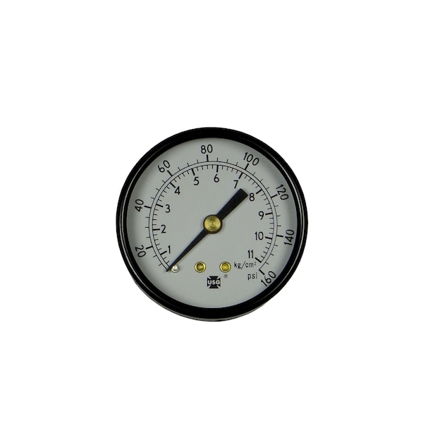 Bedford Precision Parts Bedford Precision Gauge 1/4in NPT Rear Mount, 0-160 PSI, 2in 28-705 - main